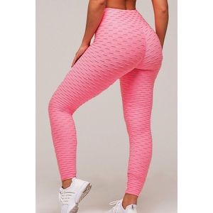 Pink Scrunch Workout / Yoga Leggings